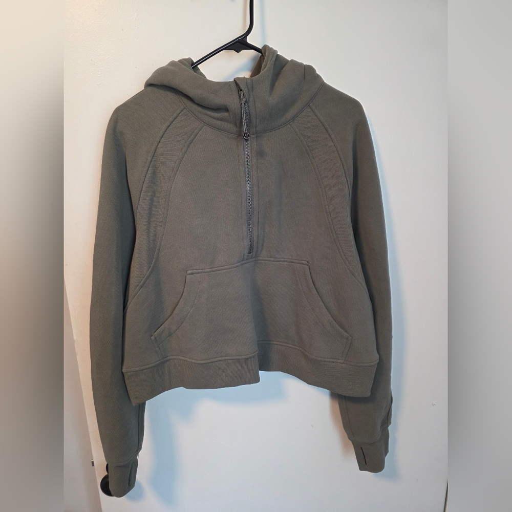 Lululemon Athletica grey sage scuba Hoodie